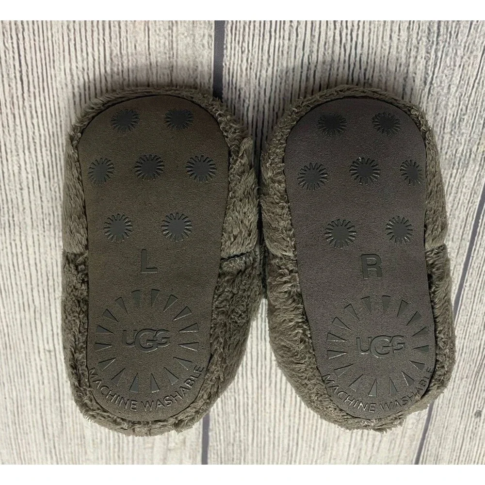 Grey Gray Ugg Uggs Bixbee Baby Toddler Slippers Booties, Size 2/3